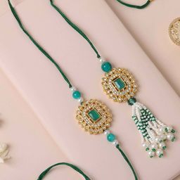 fnp Artificial Stones Studded And Beaded Bhaiya-Bhabhi Rakhi-picture-41
