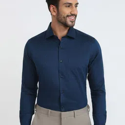 Raymond Pattern Printed Pure Cotton Contemporary Fit Cutaway Collar Formal Shirt-image-74