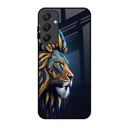 QRIOH Animated Lion Printed Lightweight Silicone Samsung Galaxy A25 5G Glass Back Case-image-80