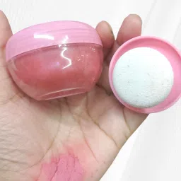 Korean 3in1 Face Makeup Powder Blusher with Puff-image-54