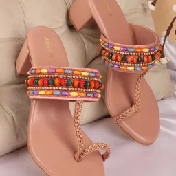 Anouk Colourblocked PU Block Sandals image 4
