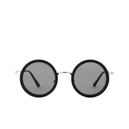 HASHTAG EYEWEAR Unisex Black Lens & Silver-Toned Round Sunglasses with-28