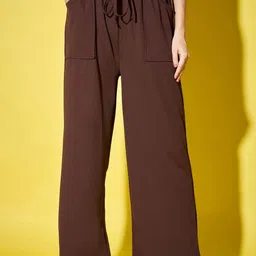 DIMPY GARMENTS Women Relaxed High-Rise Cargos Trousers-image-75