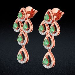 Joyalukkas Lush Dewdrops Diamond Earrings -4.41 gm-image-25