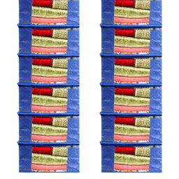 AMAK INC Blue Fabric Multi-Utility Wardrobe Organisers-picture-45