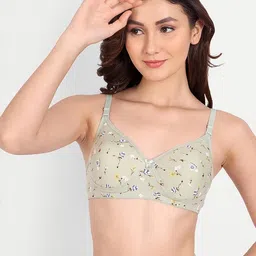 Women Cotton Green Padded Non-Wired Lingerie Bra Sport wear Gym Crop Tank Top-picture-55
