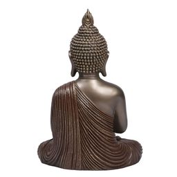 Ashnam Bronze-Toned Buddha Figurine Showpiece-0