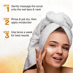 Nourish Mantra Glow Face Scrub With Walnut Shell Powder & Alpha Arbutin - 100 g image 3