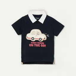 Juniors by Lifestyle Boys Polo Collar Applique T-shirt-38