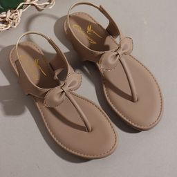 CHINRAAG Women T-Strap Flats with Bows-44