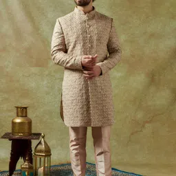 sven suits Embroidered Indowestern Sherwani Set-picture-35