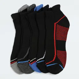 max Men Pack Of 5 Striped Ankle-Length Socks-image-43