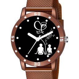 CSAMON Men Printed Dial Analogue Watch Bethu Brown Aeviyo Case S-image-64