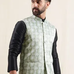 Anouk Geometric Printed Nehru Jacket image 5