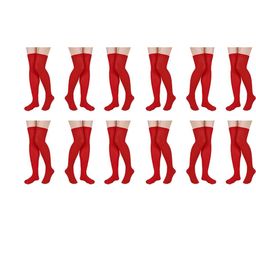MUKHAKSH Red Cotton Socks-picture-8