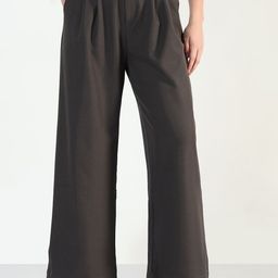 SHOWOFF Women Relaxed Straight Leg High-Rise Wrinkle Free Pleated Trousers-picture-25