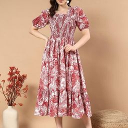 PTVIZE Crepe Fit & Flare Dress-image-75