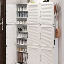 Sasimo White Set of 1 Water Resistant Shoes Organiser Organisers-27