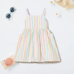max Striped Fit & Flare Dress-image-6