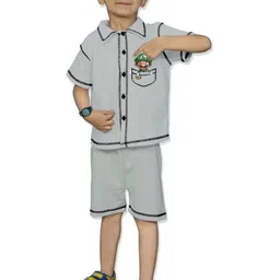 MITANSH Boys Printed Shirt With Shorts-image-87
