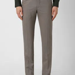 Van Heusen Men Checked Slim Fit Cotton Trousers-image-35