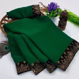 KALINI Sequinned Embellished Saree-picture-31