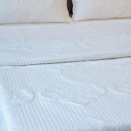 The Jaipur Wala White Floral Persian Cotton Eco Friendly Breathable Bedspread Set-image-10