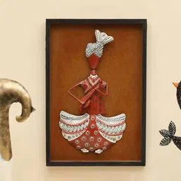 vedas Mystic Indiana Brown & Black Textured Akemi Sitar Wall Decor-image-51