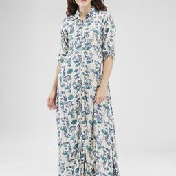 Iti Floral Print Maxi Dress-image-12