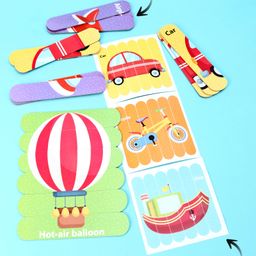 Babyhug Things That Move 6 Stick Puzzle Set - 18 Sticks image 5