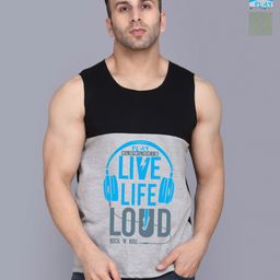 SLOWLORIS Men Typography 2 Applique Slim Fit T-shirt-image-73