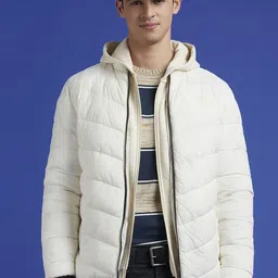 Pepe Jeans Men Mock Collar Solid Casual Puffer Jacket-picture-52