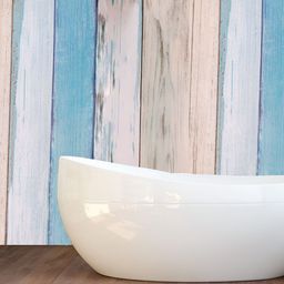 Asian royal Blue & White Printed Waterproof Wallpaper-image-63