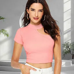DressBerry One Shoulder Tank Crop Top-picture-30