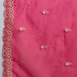 Sangria Embroidered A-Line Kurta With Trouser With Dupatta image 4