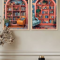 Kotart Blue & Pink 2 Pieces Wooden Wall Arts-picture-12