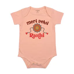 FFLIRTYGO Infants Meri Pehli Rakhi Printed Envelope NeckBodysuit-image-76
