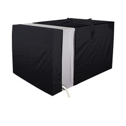 Stylista Black Solid Waterproof Air Conditioner Covers-picture-32