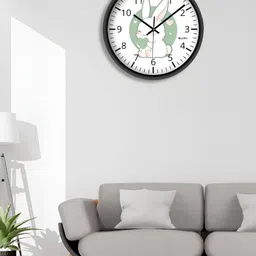 OLIVE TREE Black & White Printed Contemporary Wall Clock-image-59