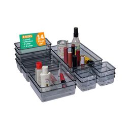 Myntra Elegant Homes Black 6 Pieces Regular Drawer Organisers-17
