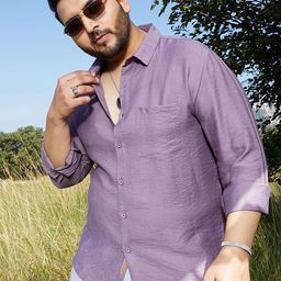 Instafab Plus Men Comfort Opaque Casual Shirt-image-47