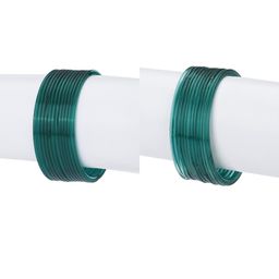 1ST TIME Set Of 24 Turquoise Blue Alloy Bangles-picture-4