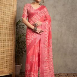Anouk Ethnic Motifs Printed Zari Bagh Saree-picture-11