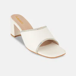 Rubeezz Embellished Party Block Mules-picture-13