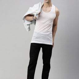 CAVENDERS Pack of 3 Cotton Innerwear Vests-image-79
