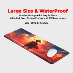 UNITY One Piece Monkey Desk Mat Water-Resistant Gaming Mouse Mat For Home & Office Mousepad image 2