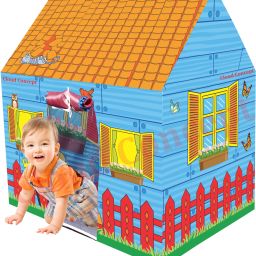 ORANGE FARM HOUSE Jumbo Size Extremely Light Weight , Kids Play Tent House-picture-25
