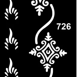 Safe and Fun Mehndi Stencil Sticker Pack for Educational Crafts and Festivals-image-53