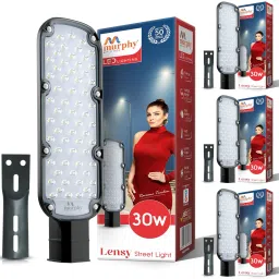 LED Lensy 30 Watts Ip-65 Bis Approved Waterproof Outdoor Street Light, Cool White Pack of 4 Street Light Outdoor Lamp-89