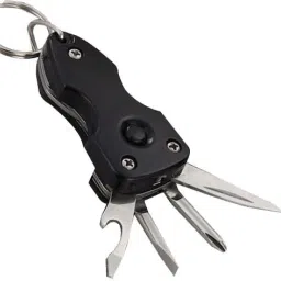 J27 6 In 1' Military Key Chain Toolkit With Torch Key Chain-14